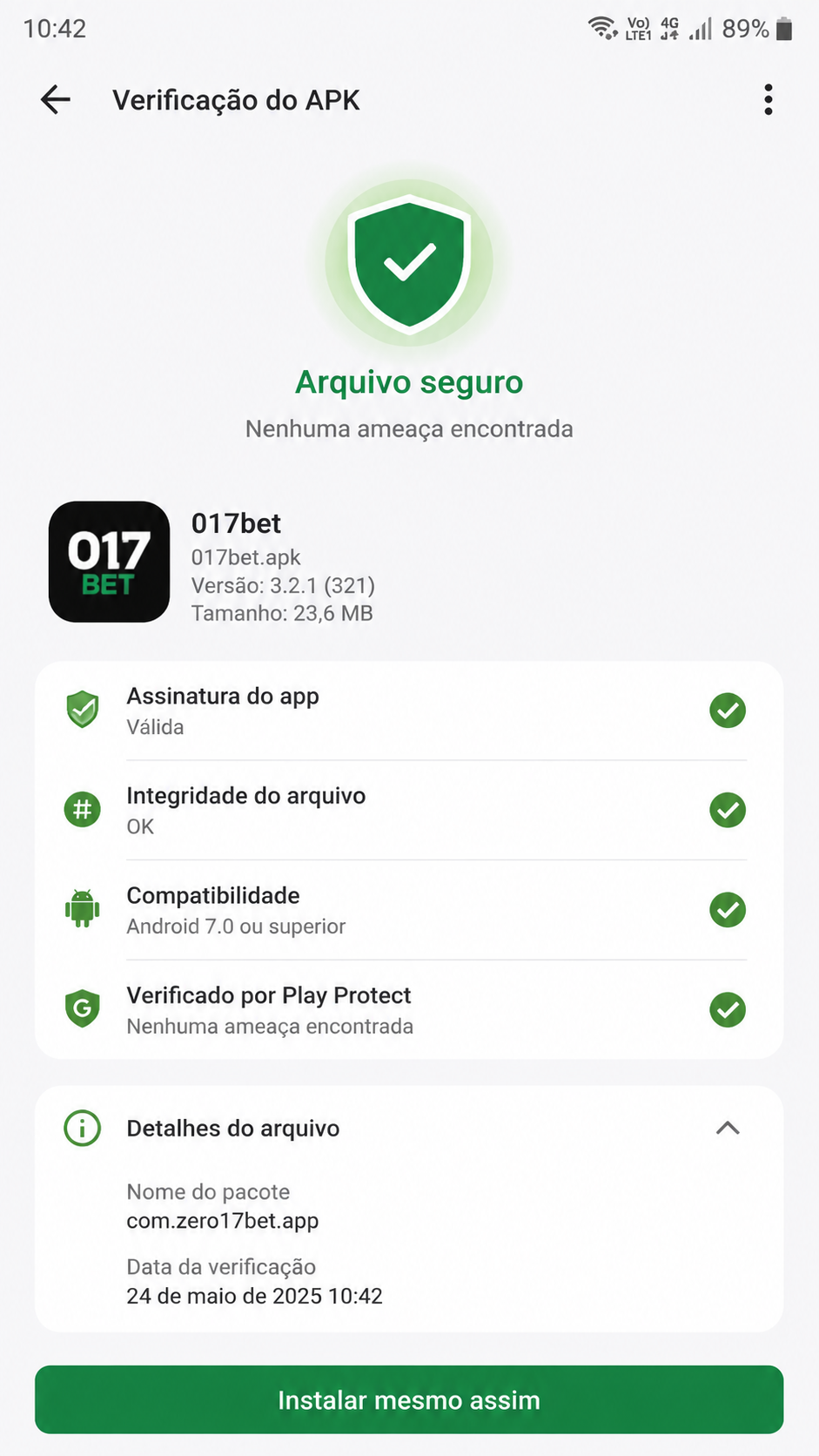 017bet screenshot