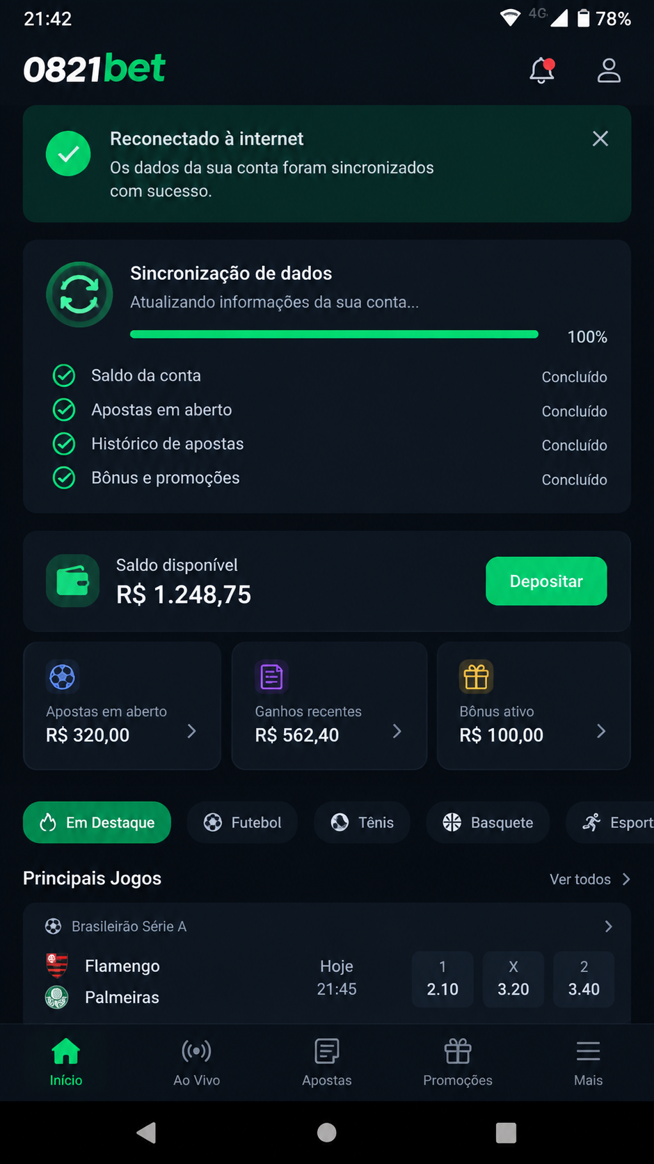 0821bet screenshot