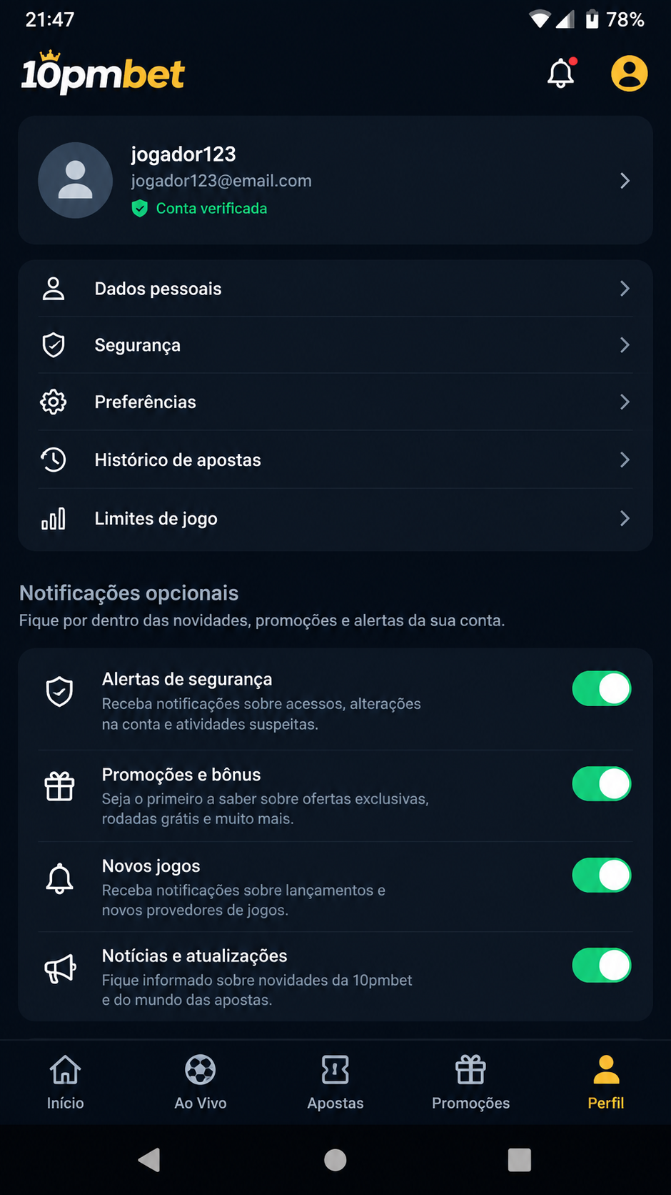 10pmbet screenshot