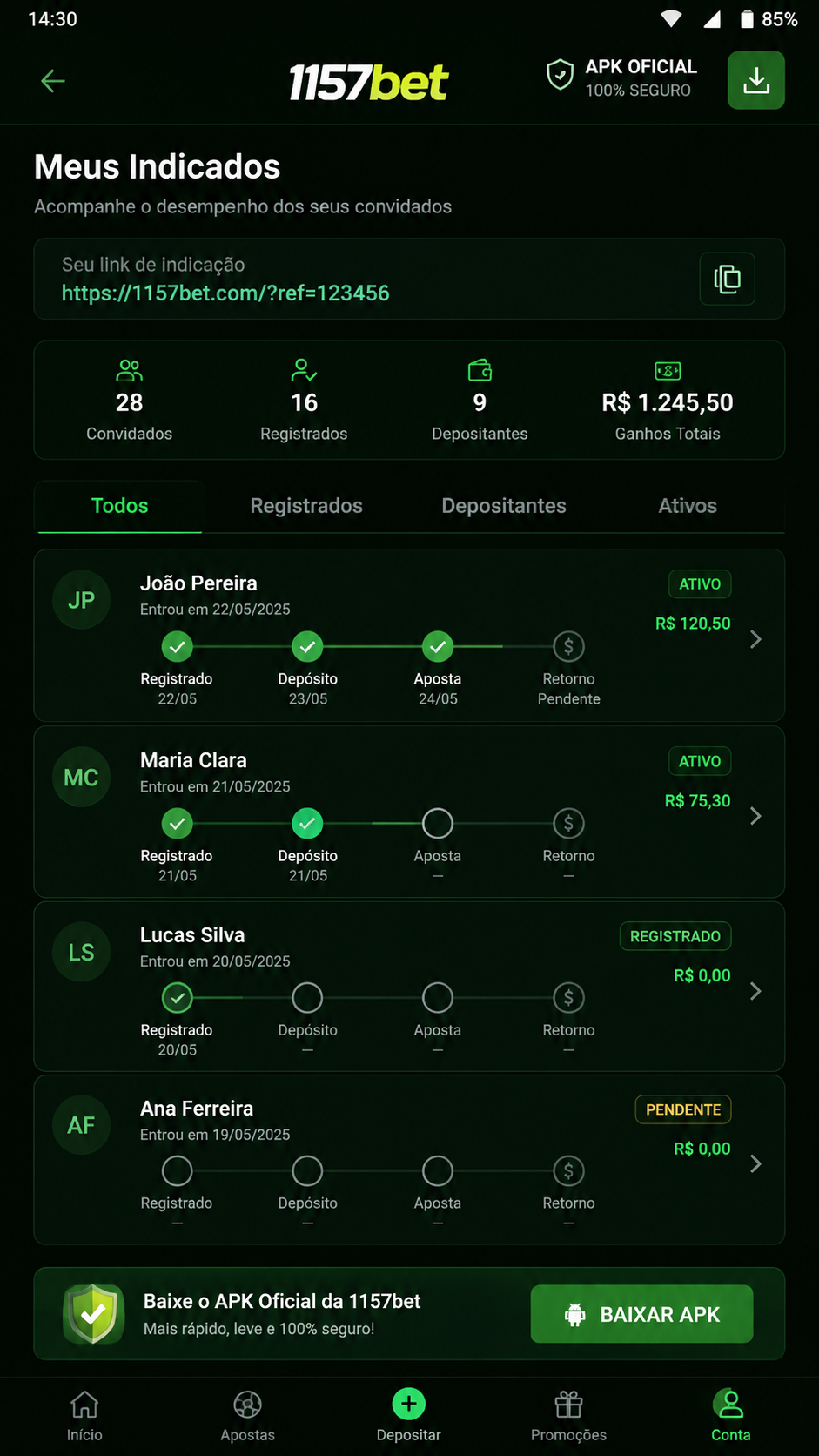 1157bet screenshot