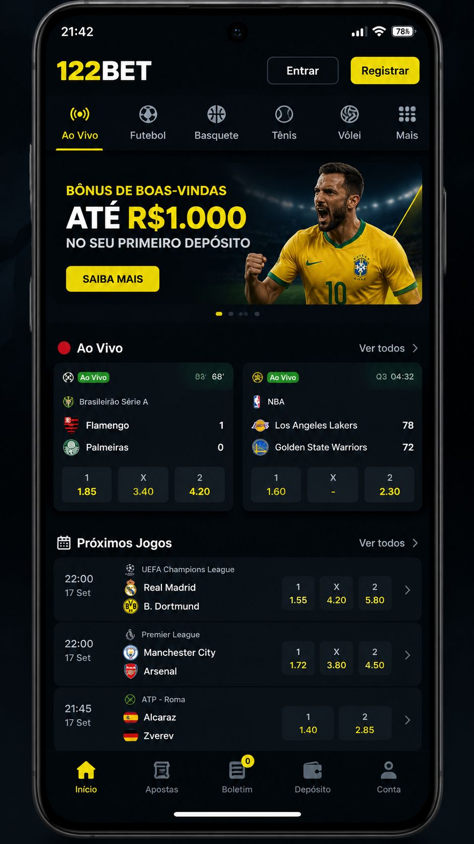 122bet screenshot