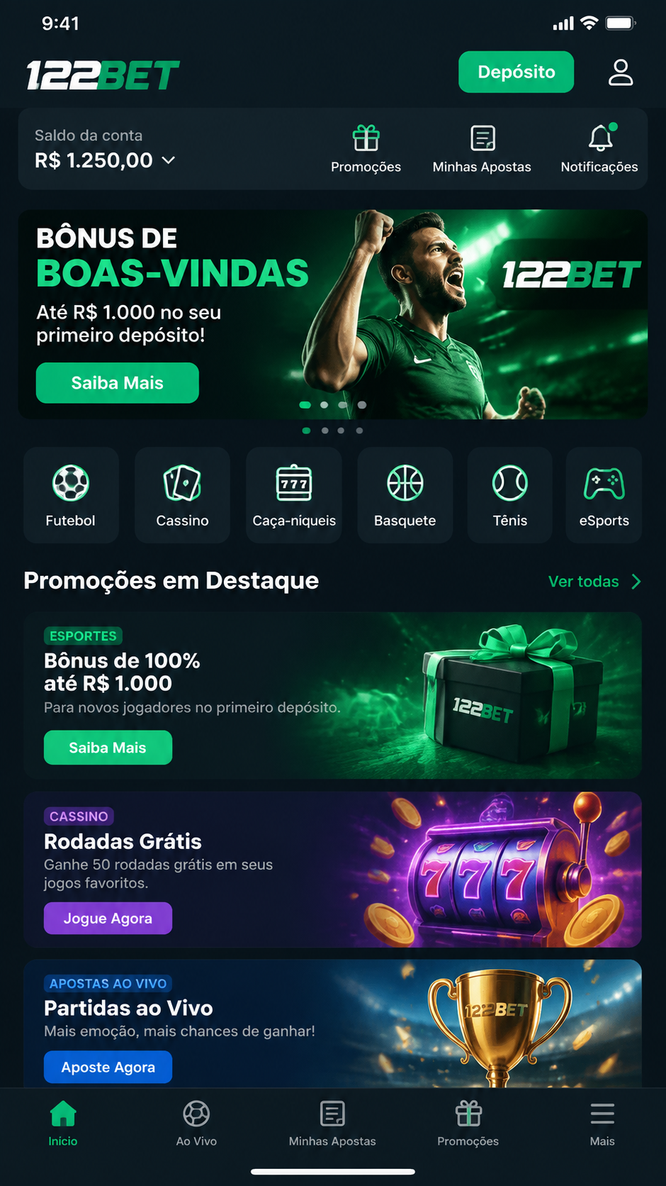 122bet screenshot