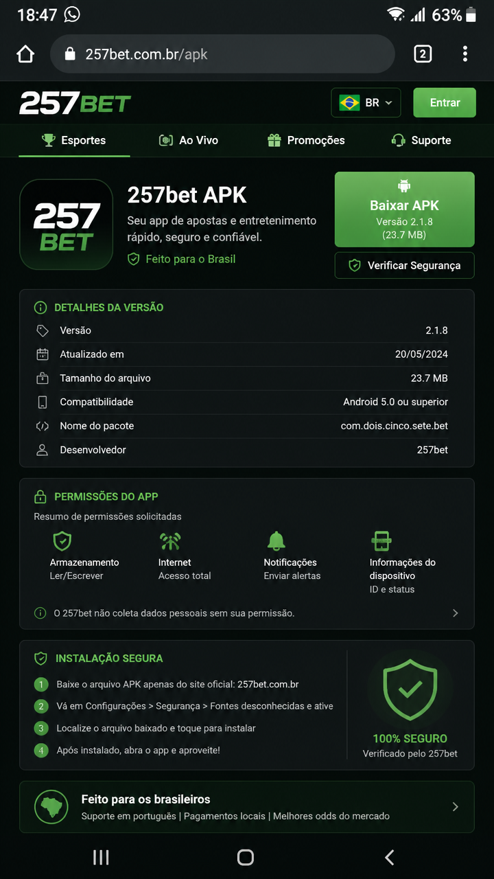 257bet screenshot