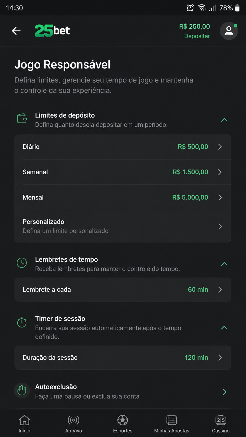 25bet screenshot