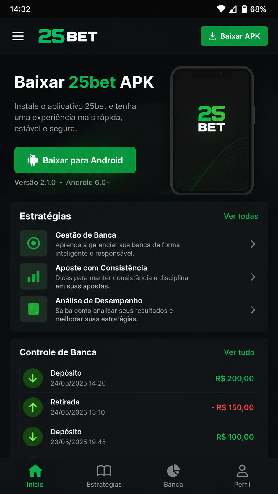 25bet screenshot
