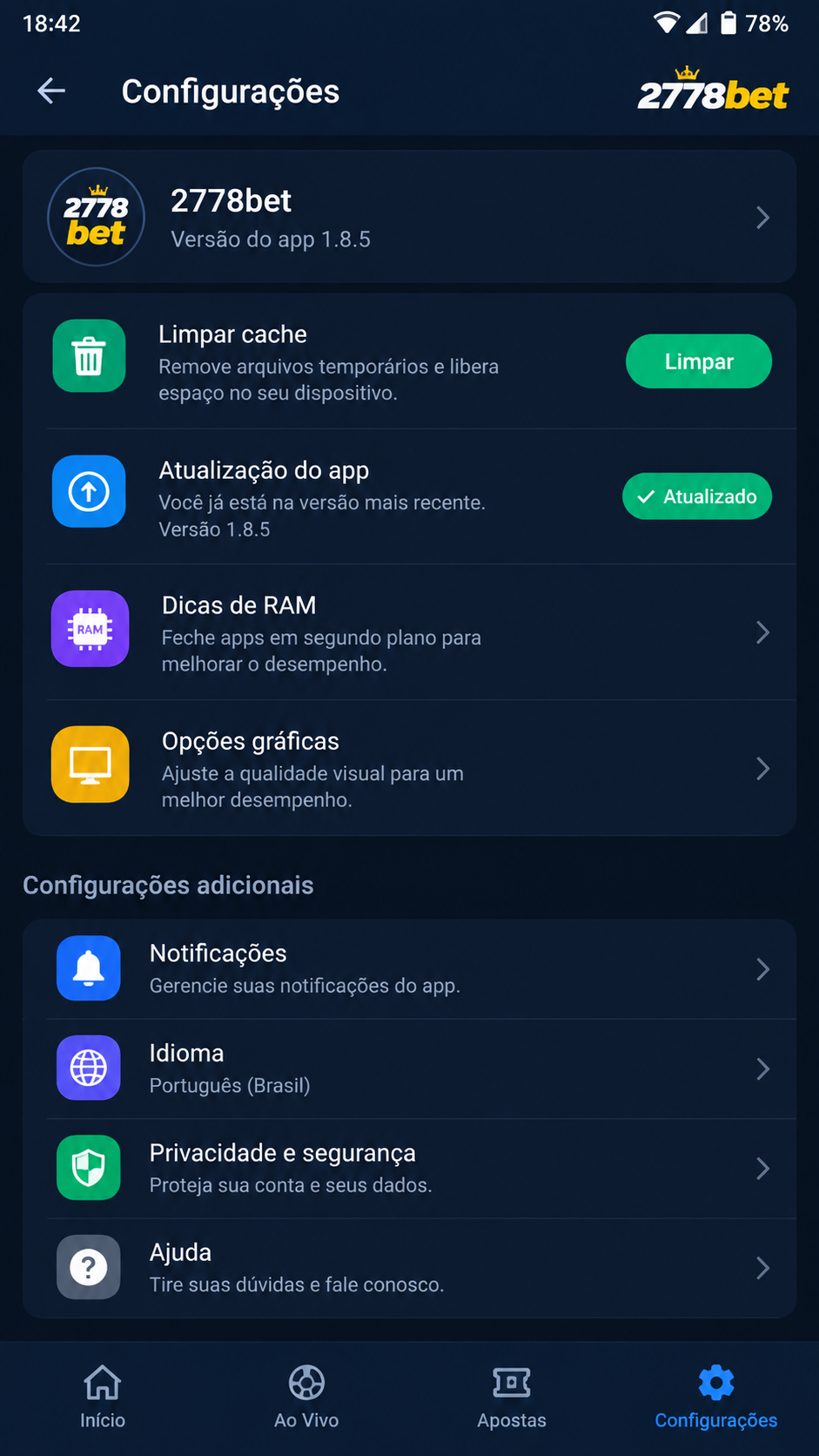 2778bet screenshot