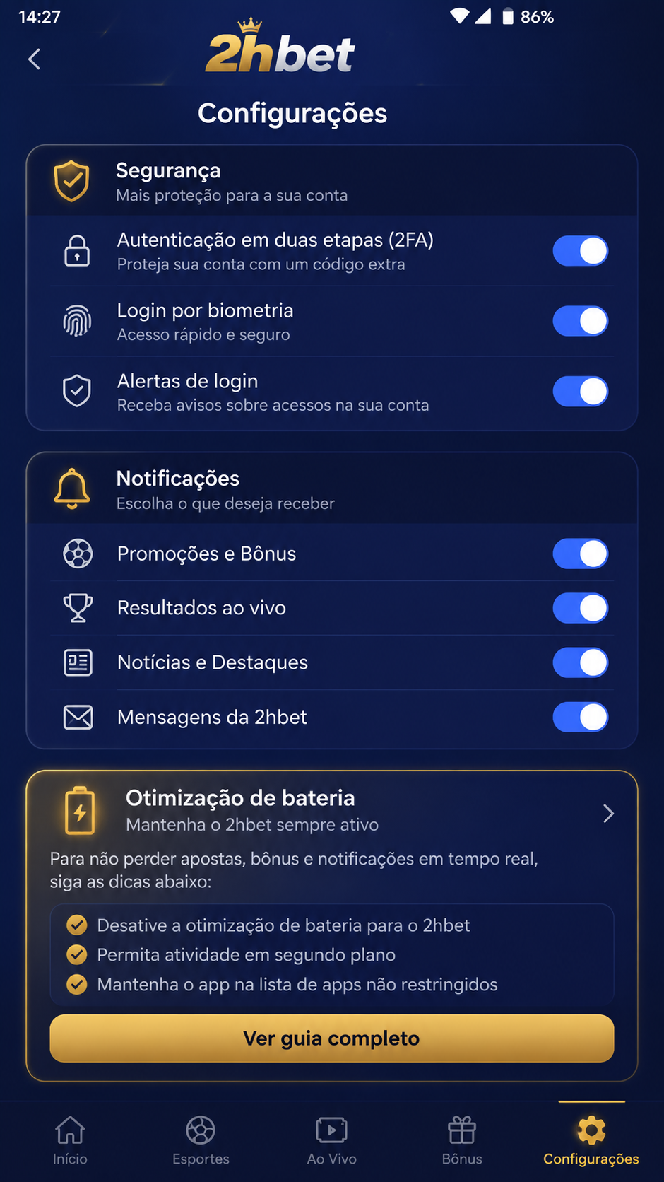 2hbet screenshot
