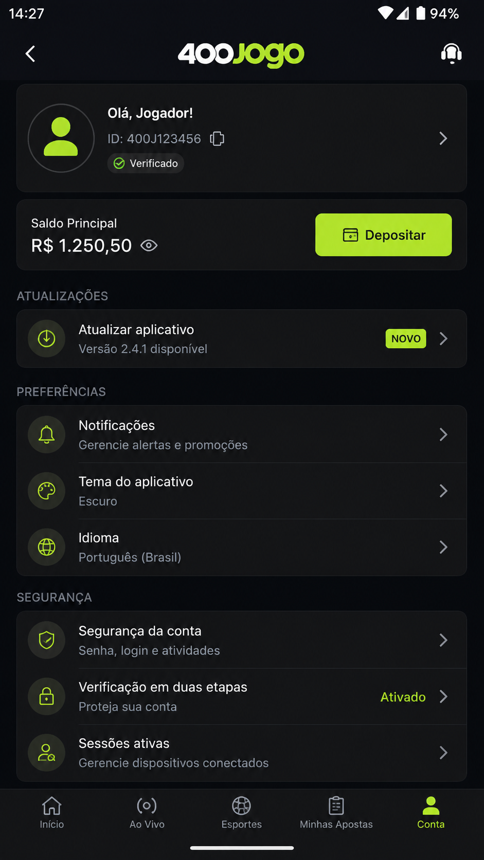 400jogo screenshot