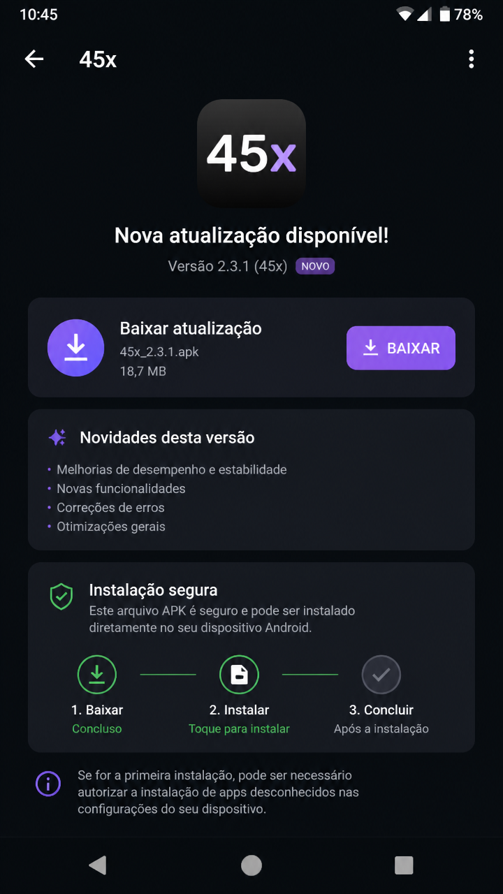 45x screenshot