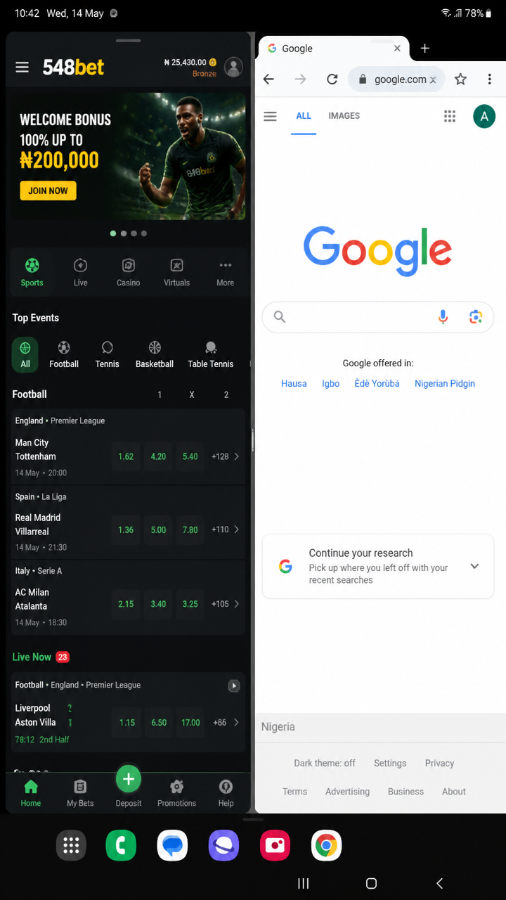 548bet screenshot