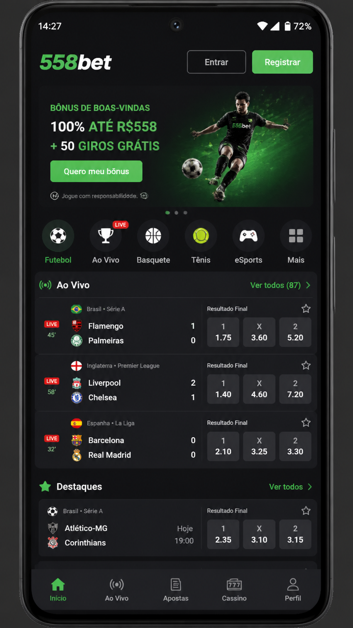 558bet screenshot