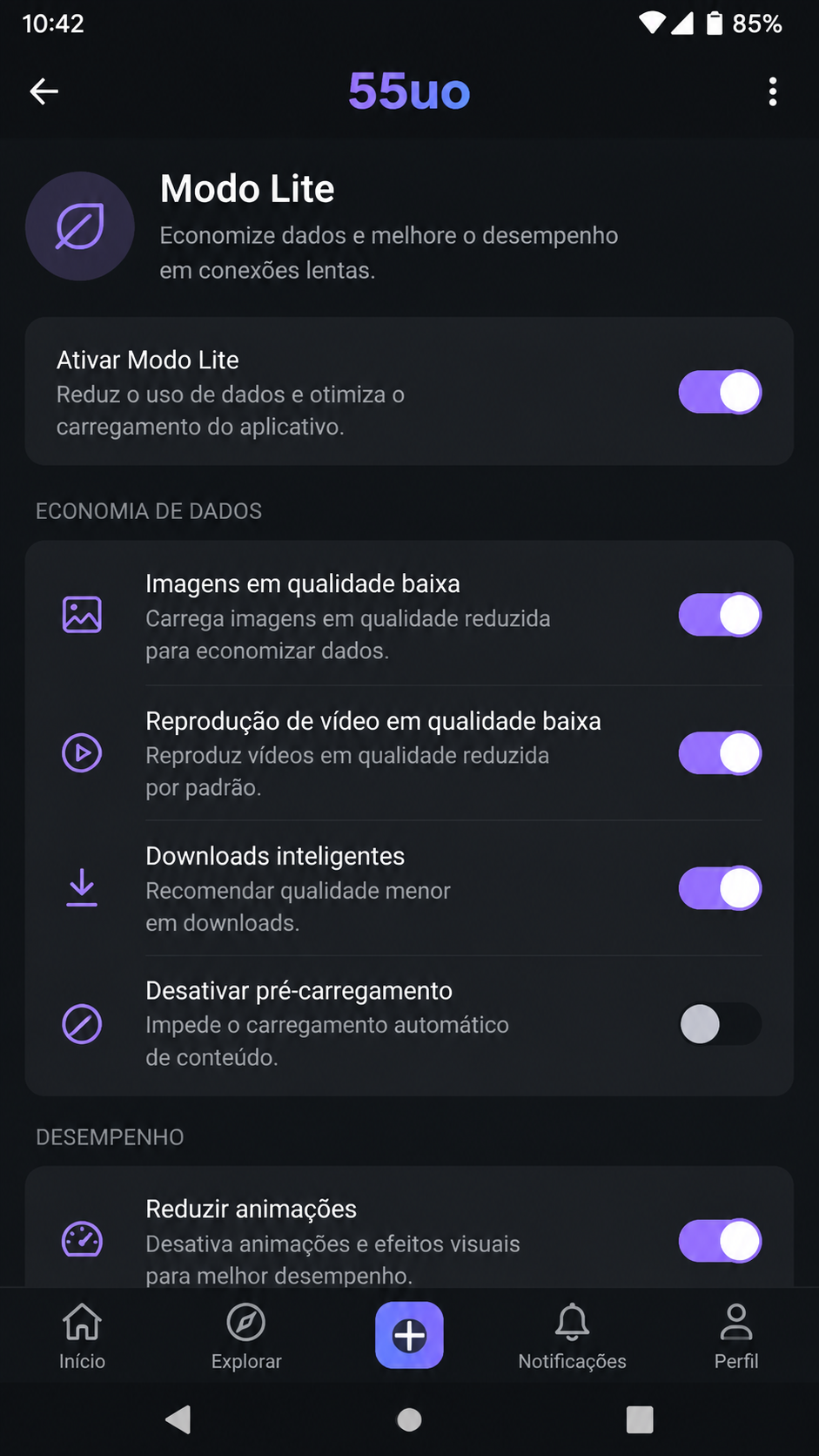 55uo screenshot