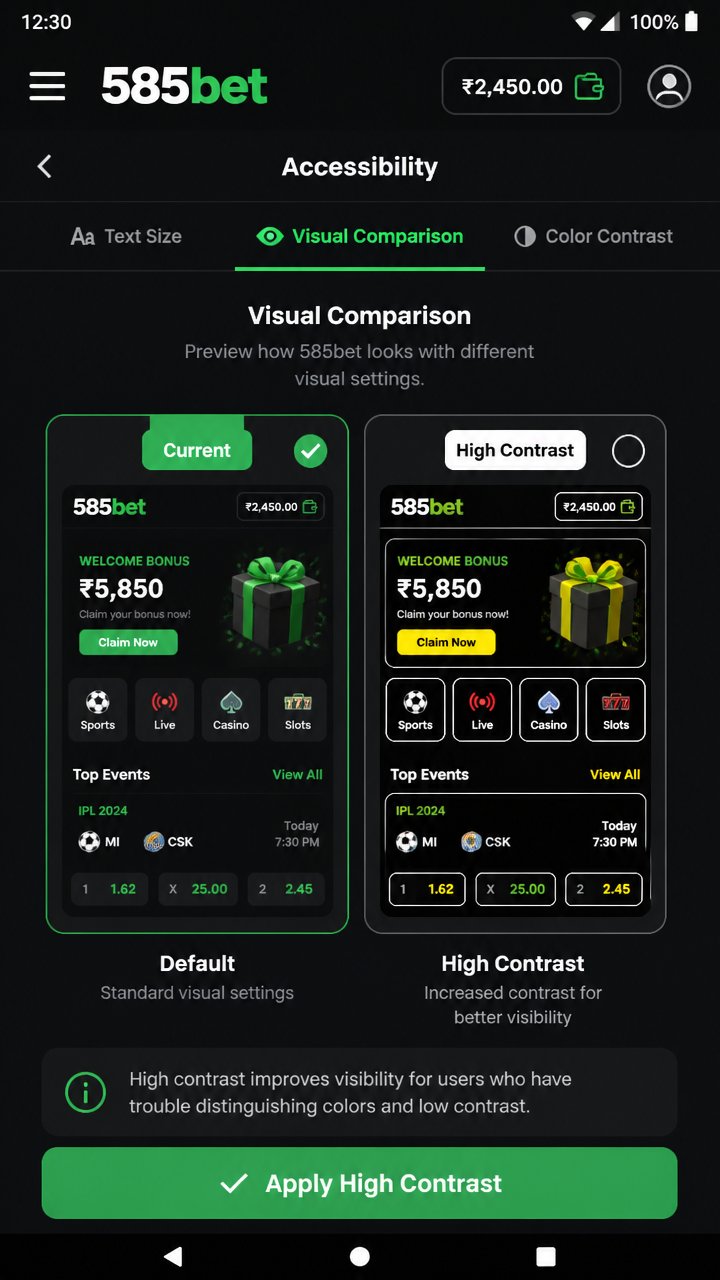 585bet screenshot