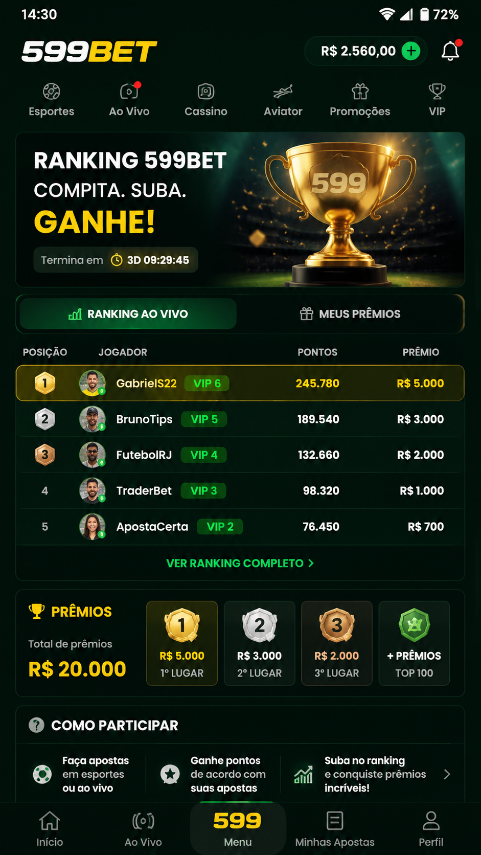599bet screenshot