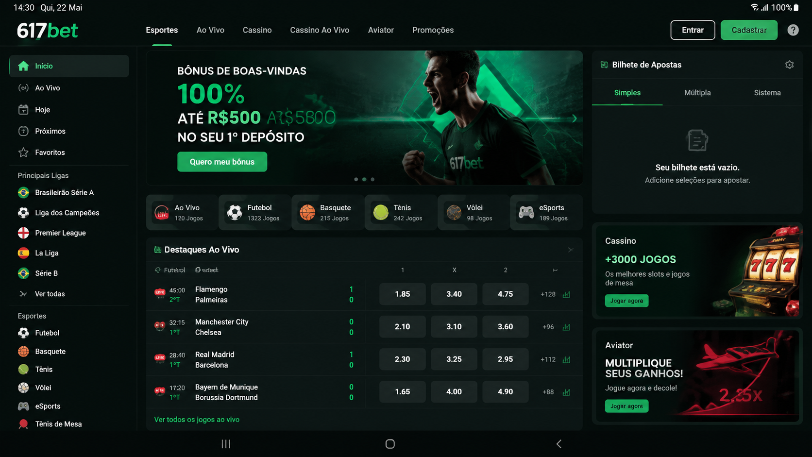 617bet screenshot