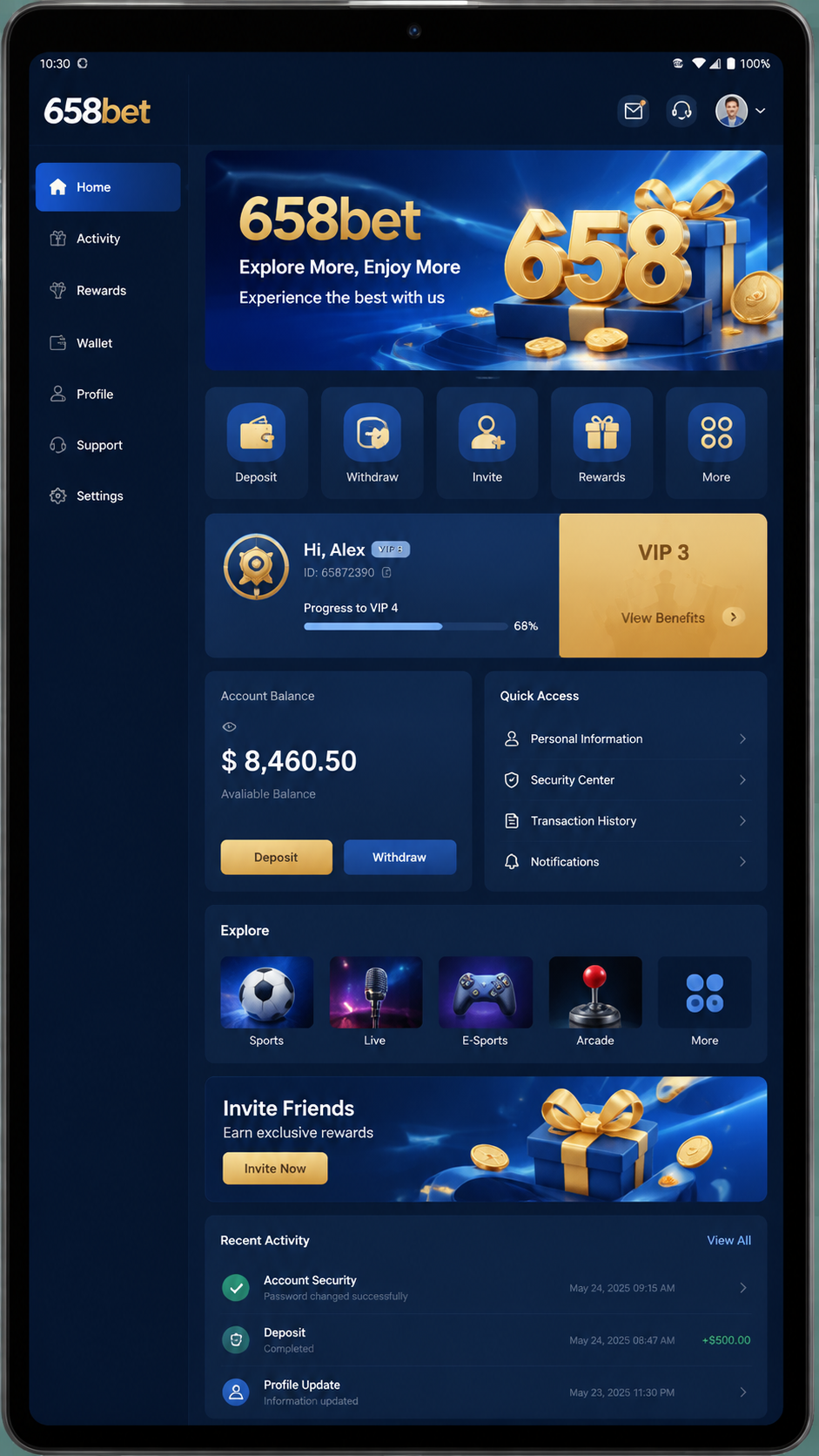 658bet screenshot