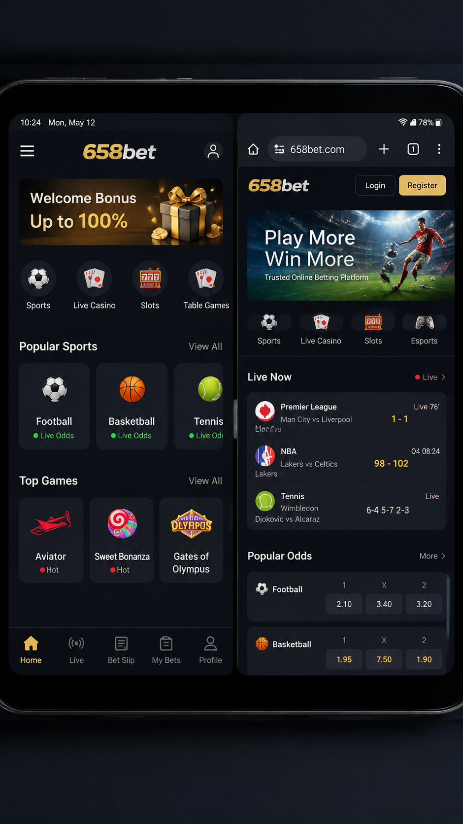 658bet screenshot