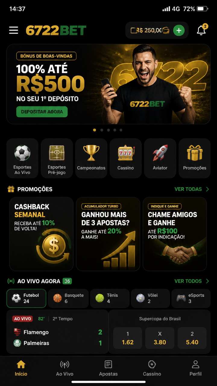 6722bet screenshot
