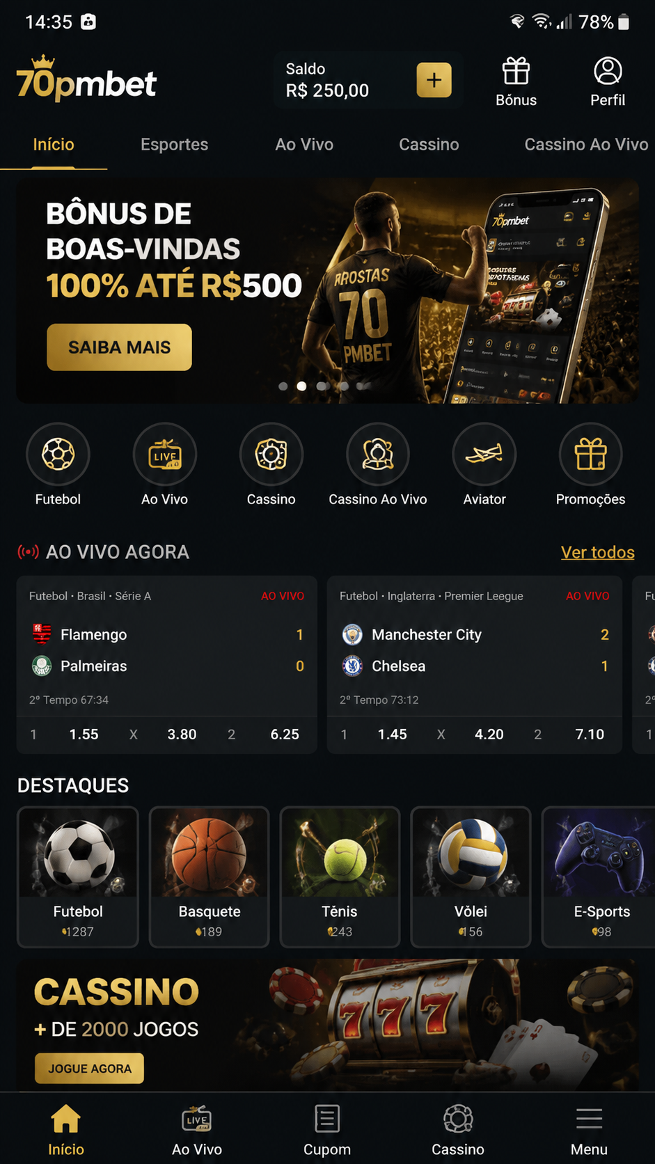70pmbet screenshot