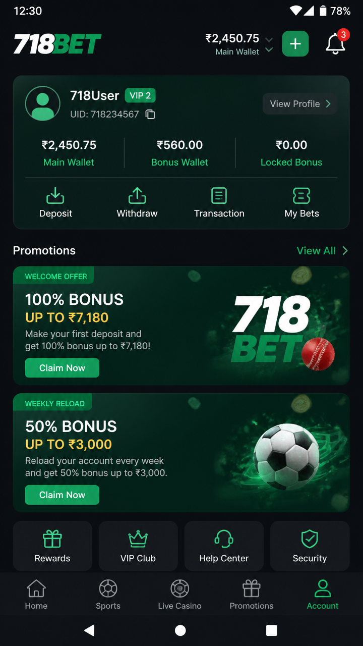 718bet screenshot