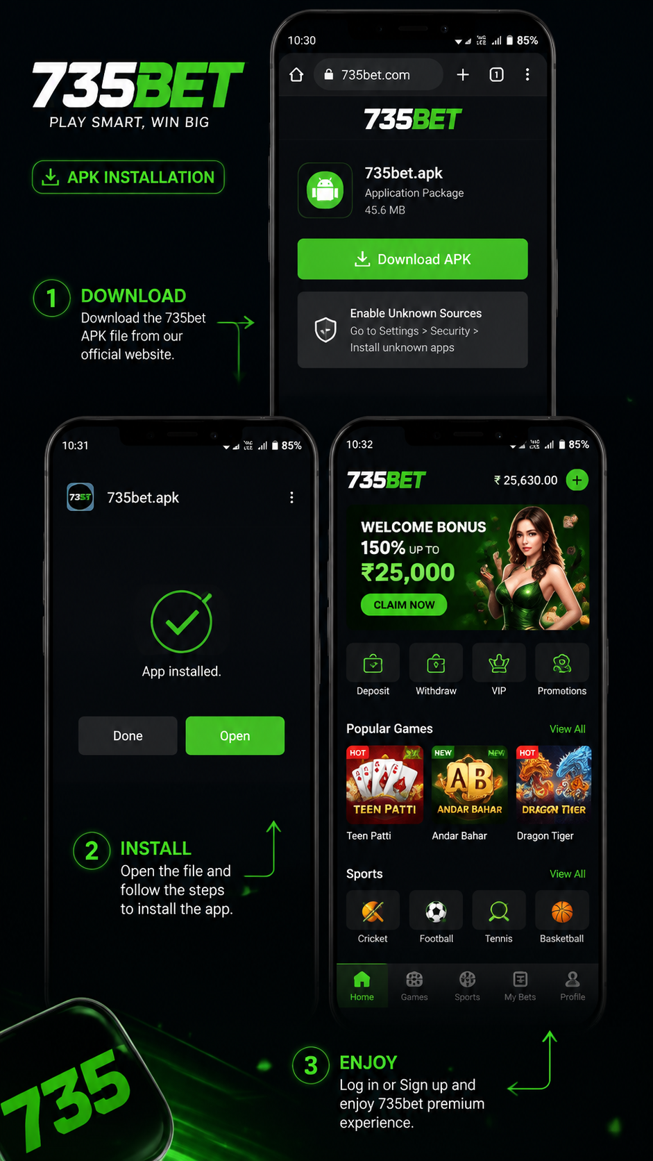735bet screenshot