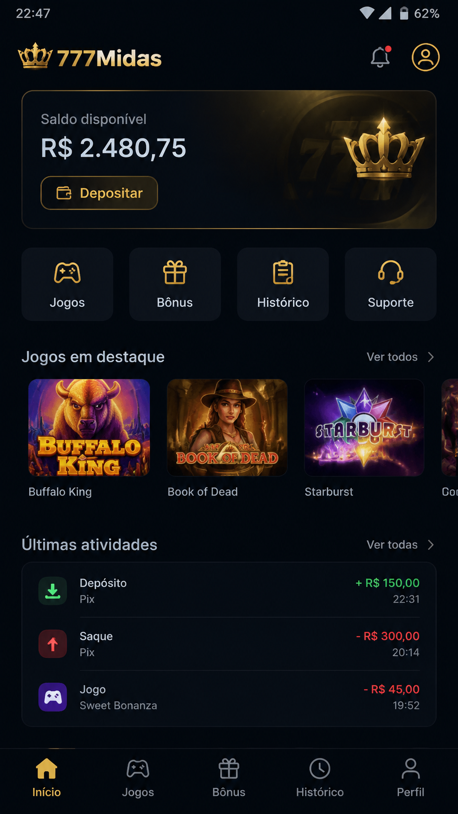 777Midas screenshot