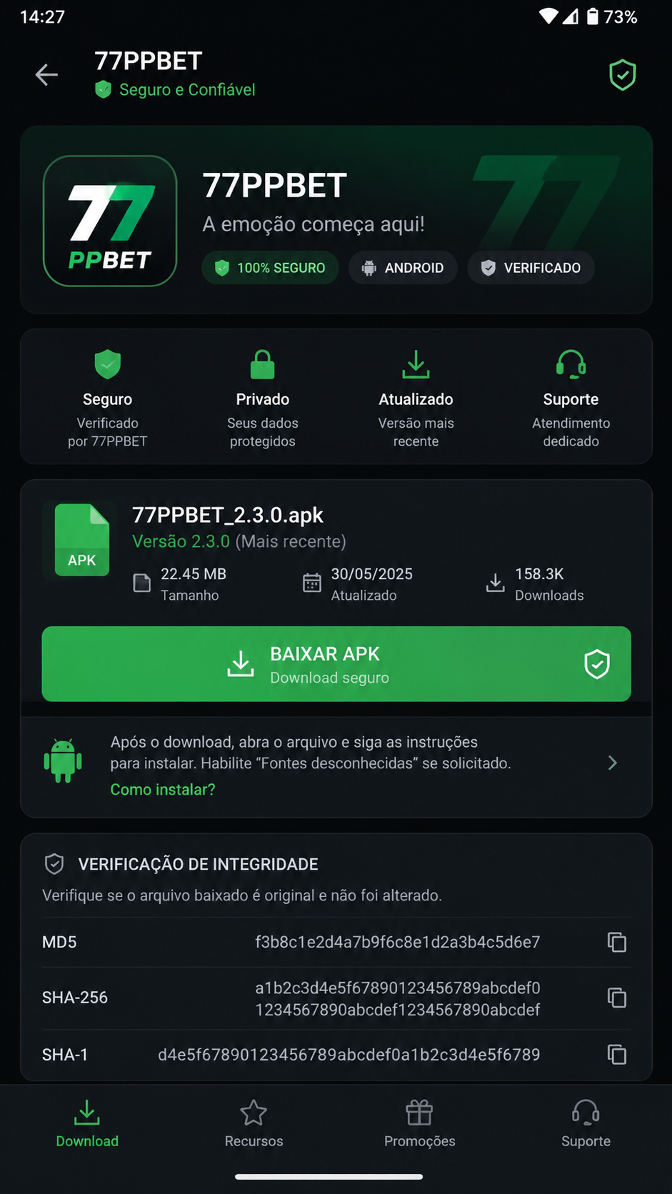 77ppbet screenshot