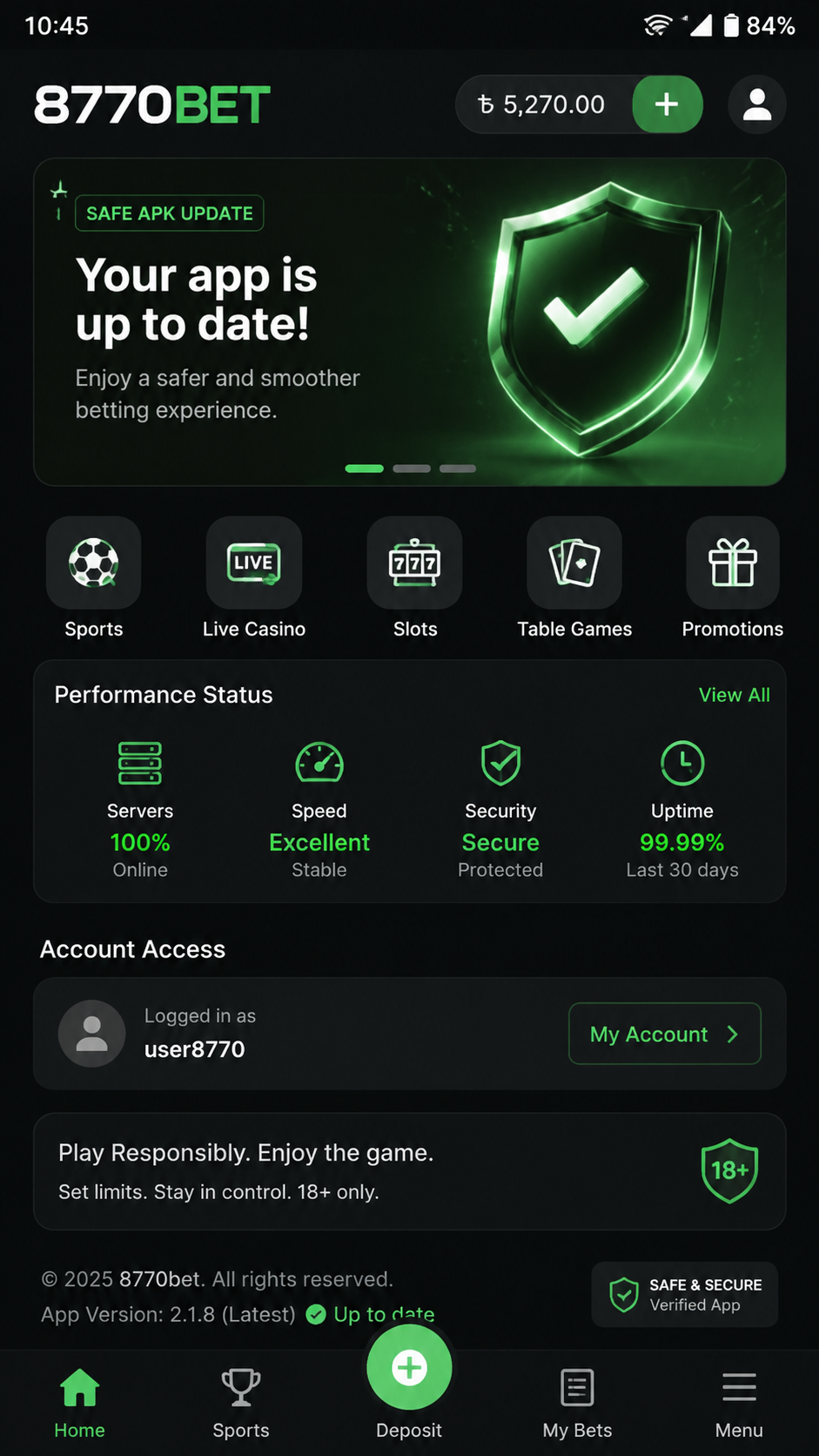 8770bet screenshot