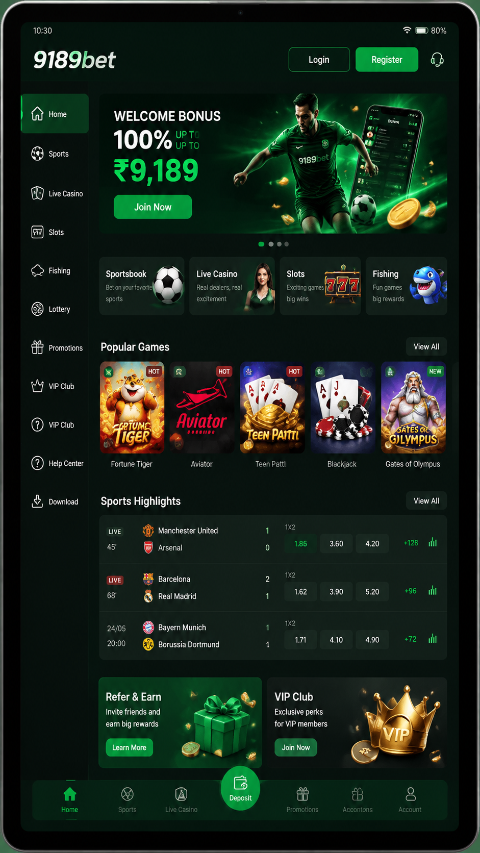 9189bet screenshot