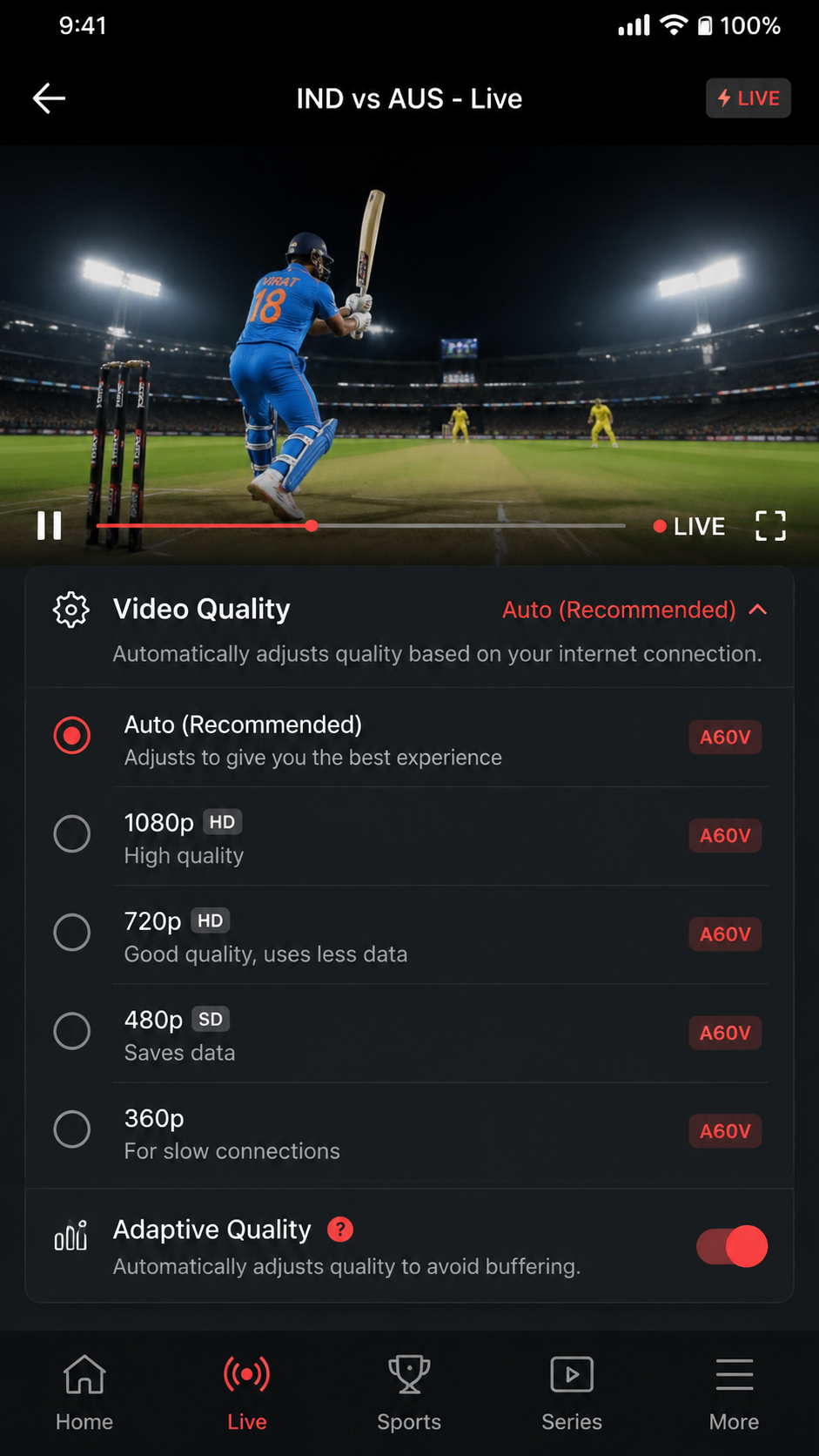 a60v screenshot