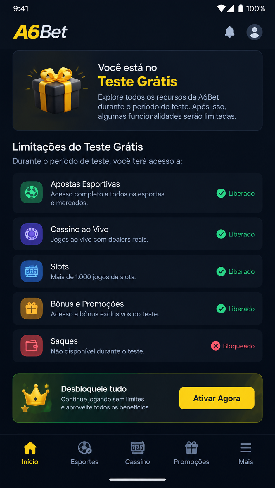 a6bet screenshot