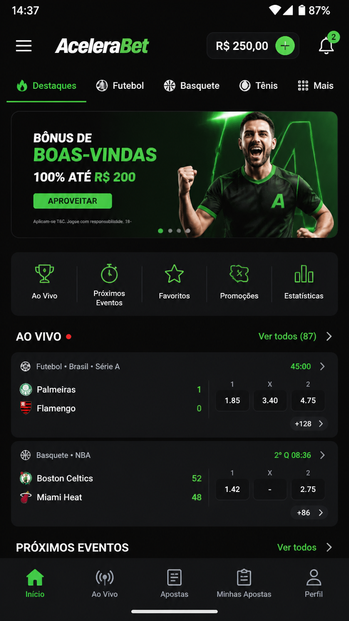 AceleraBet screenshot