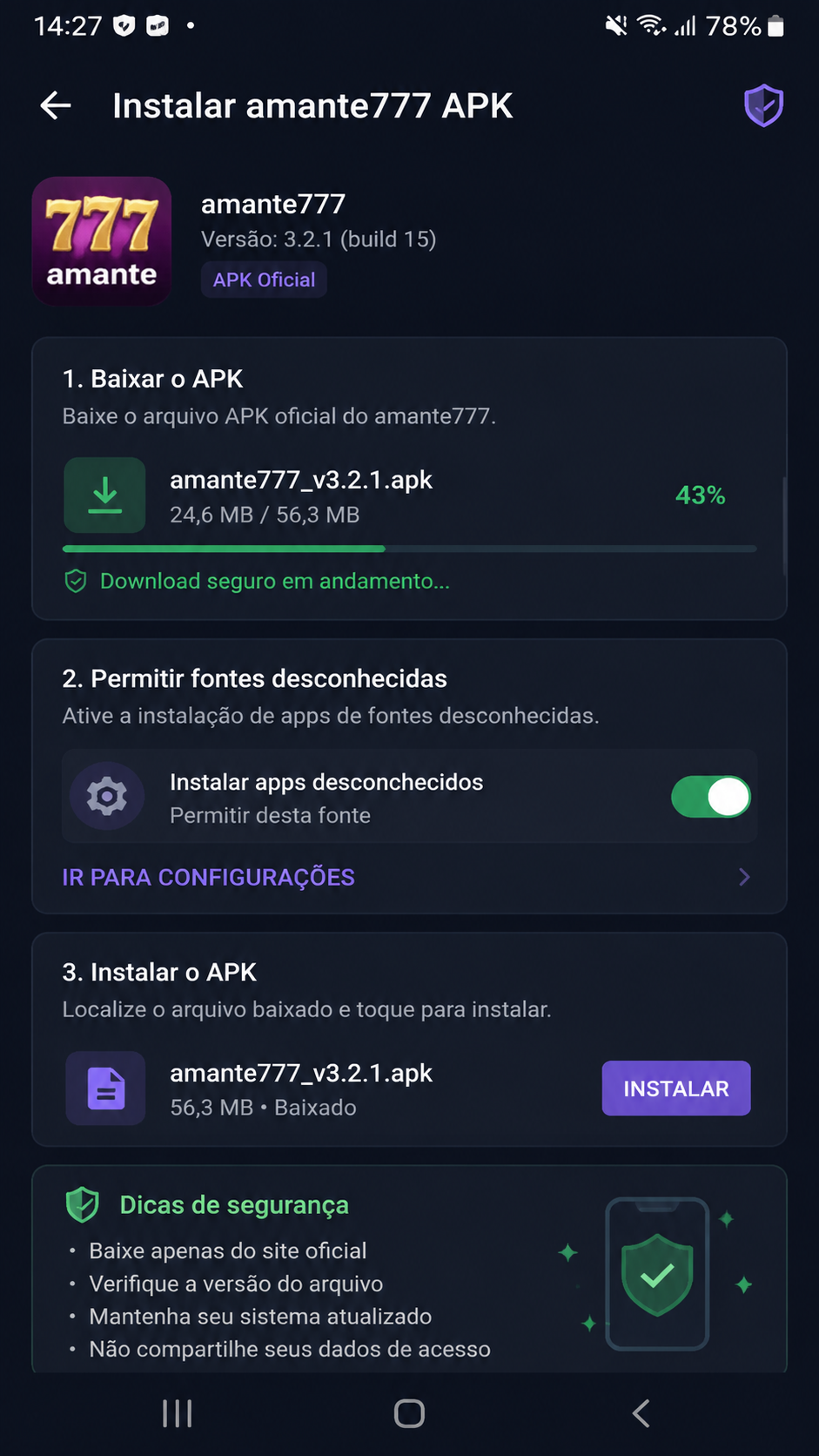 amante777 screenshot