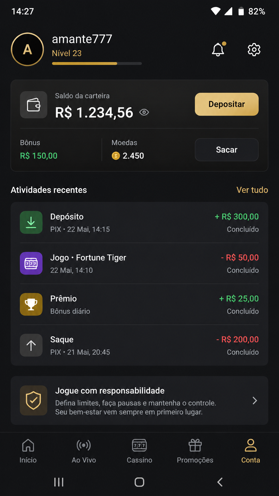 amante777 screenshot