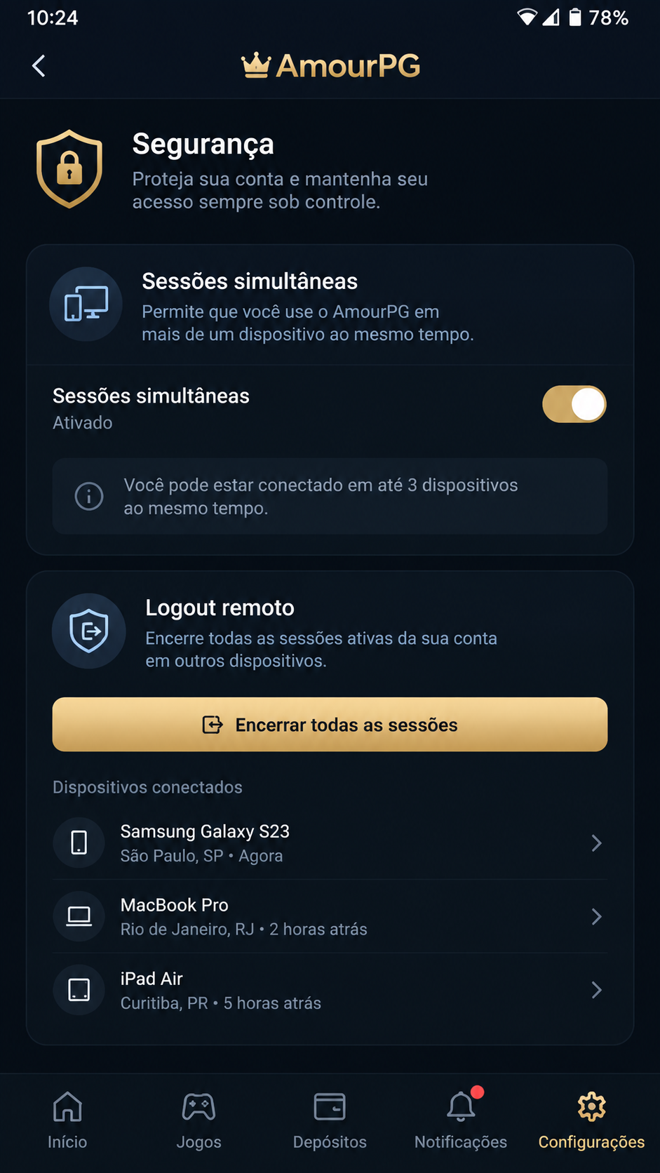AmourPG screenshot