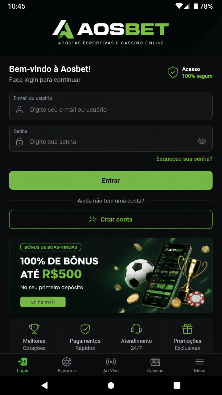 Aosbet screenshot