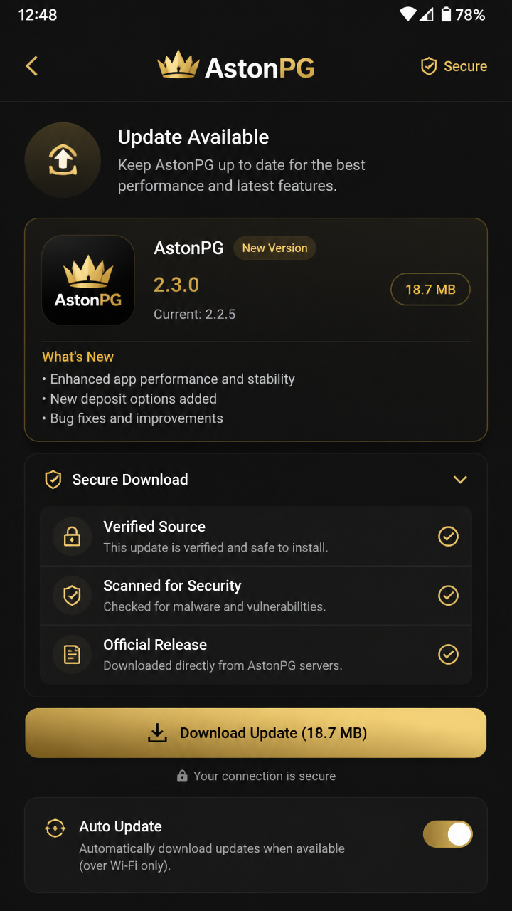 AstonPG screenshot