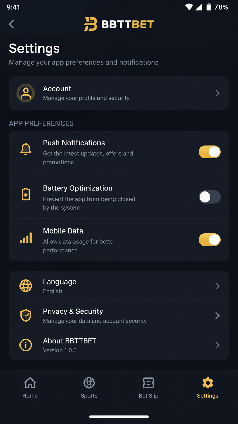 bbttbet screenshot