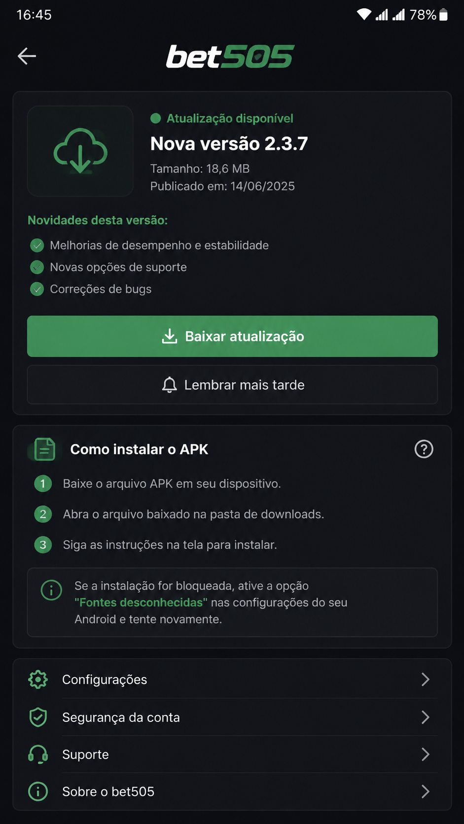 bet505 screenshot