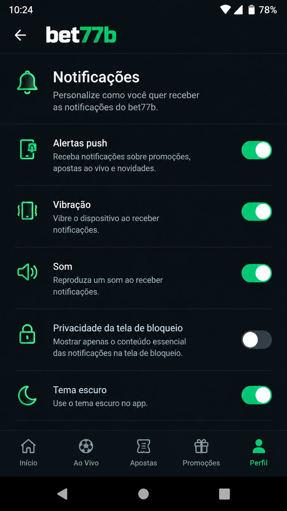 bet77b screenshot
