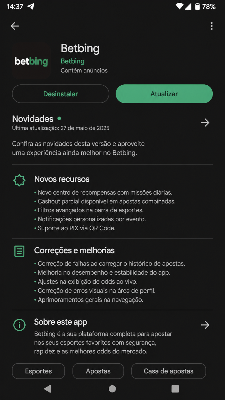 betbing screenshot