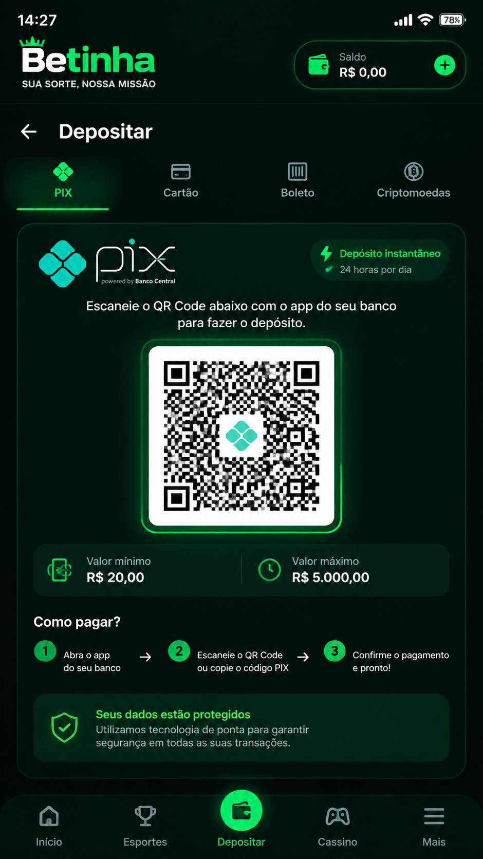 betinha screenshot