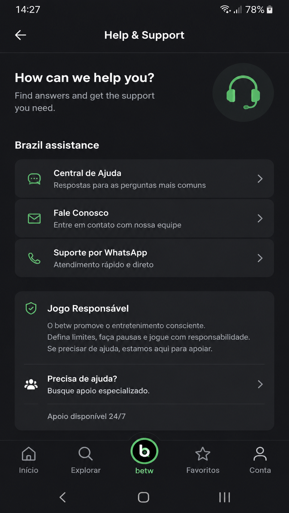 betw screenshot