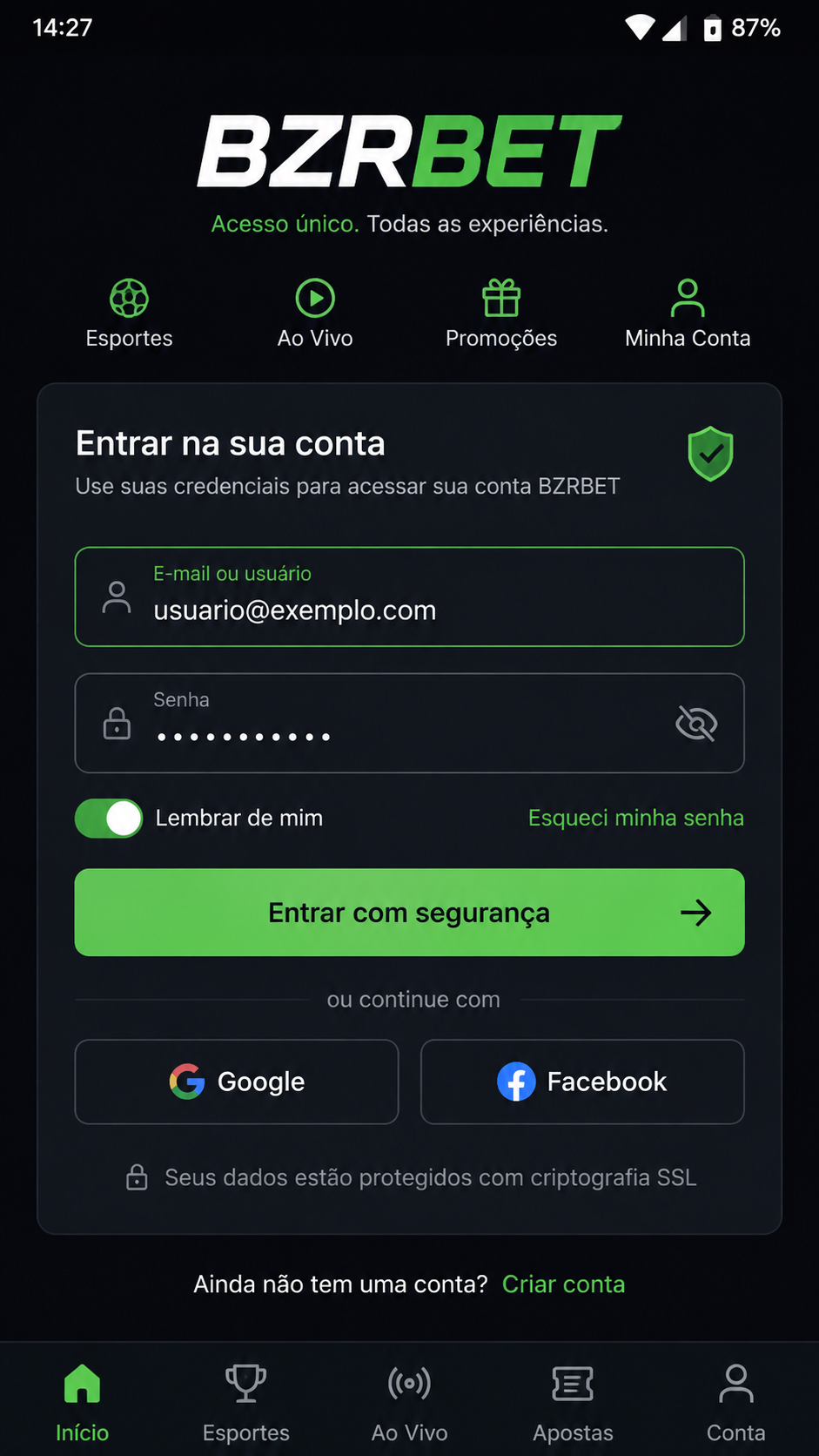 bzrbet screenshot