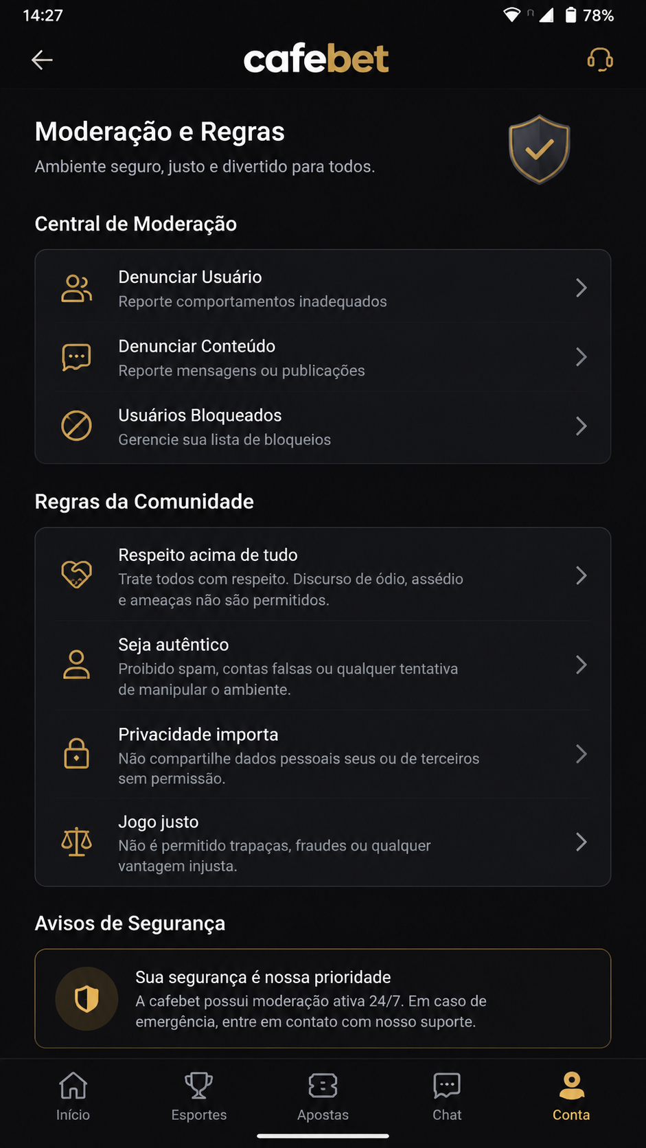 cafebet screenshot