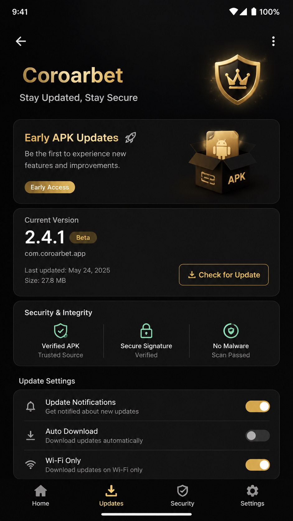 Coroarbet screenshot