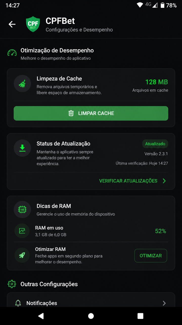 CPFBet screenshot