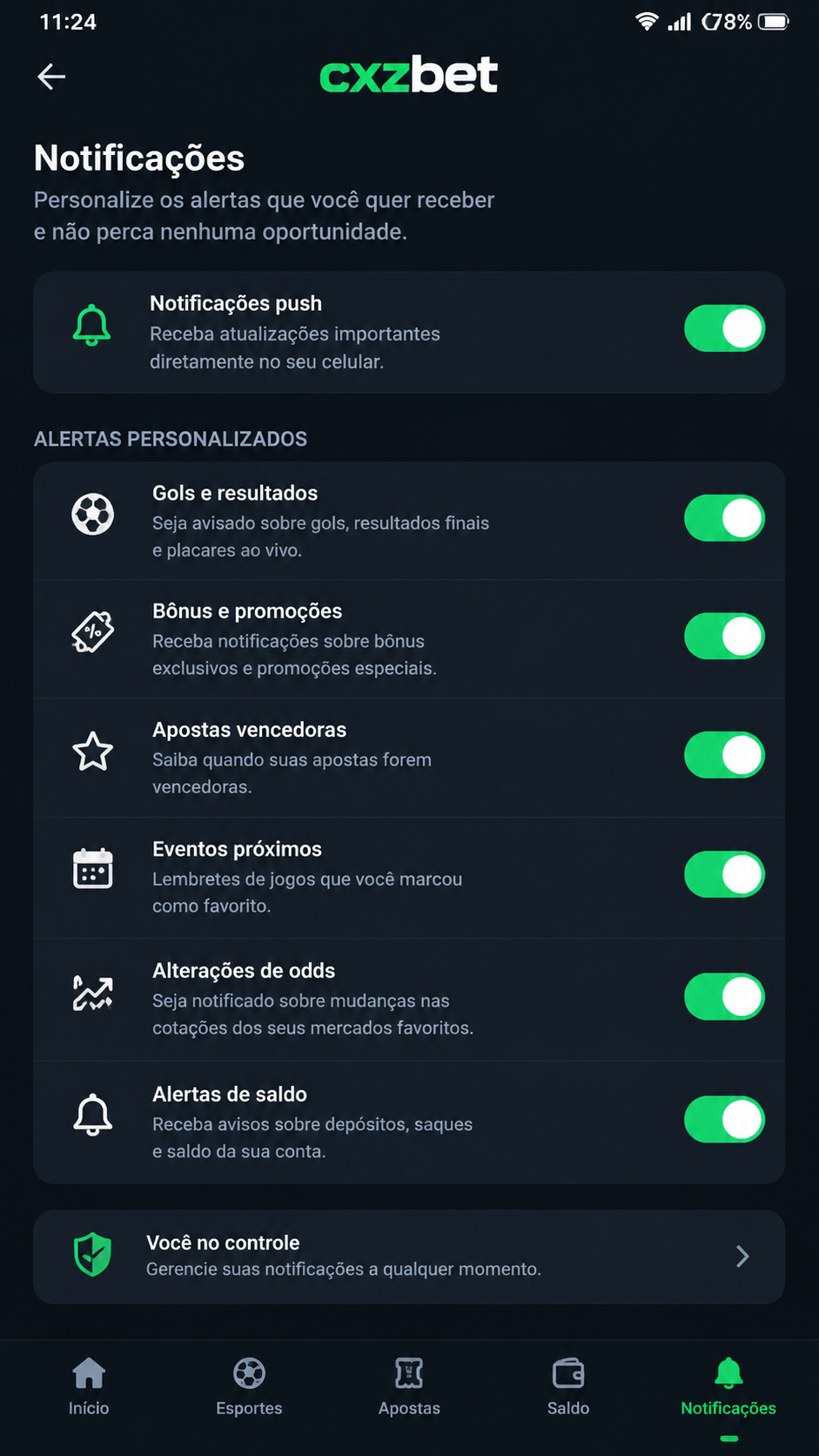 cxzbet screenshot