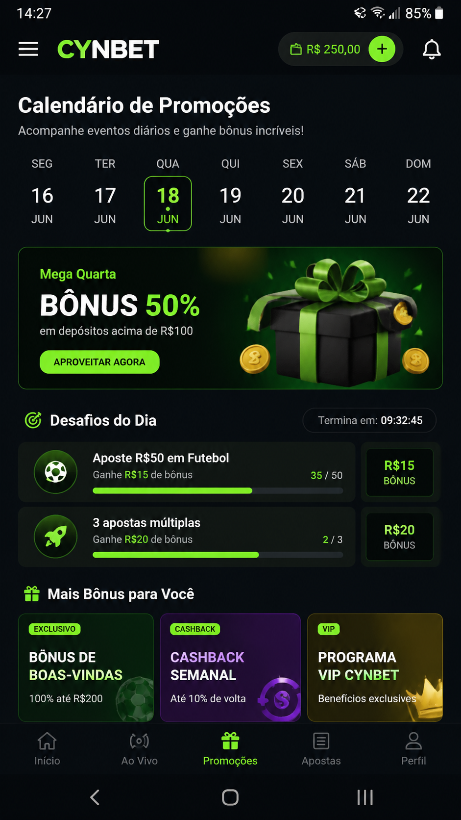 Cynbet screenshot