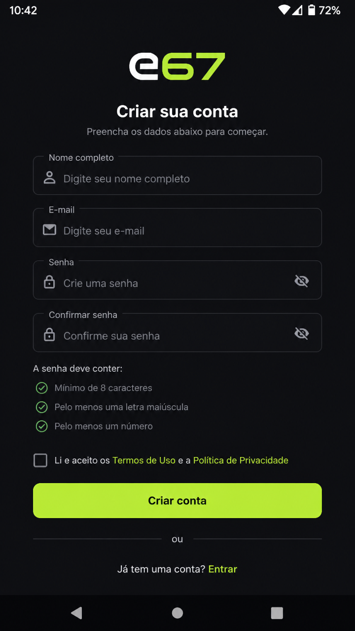 e67 screenshot